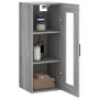 Voir la diapositive 5 : VIDAXL Armoire murale sonoma gris 34,5x34x90 cm