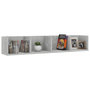 Voir la diapositive 3 : VIDAXL Etagere murale a CD Gris beton 100x18x18 cm Bois d'ingenierie