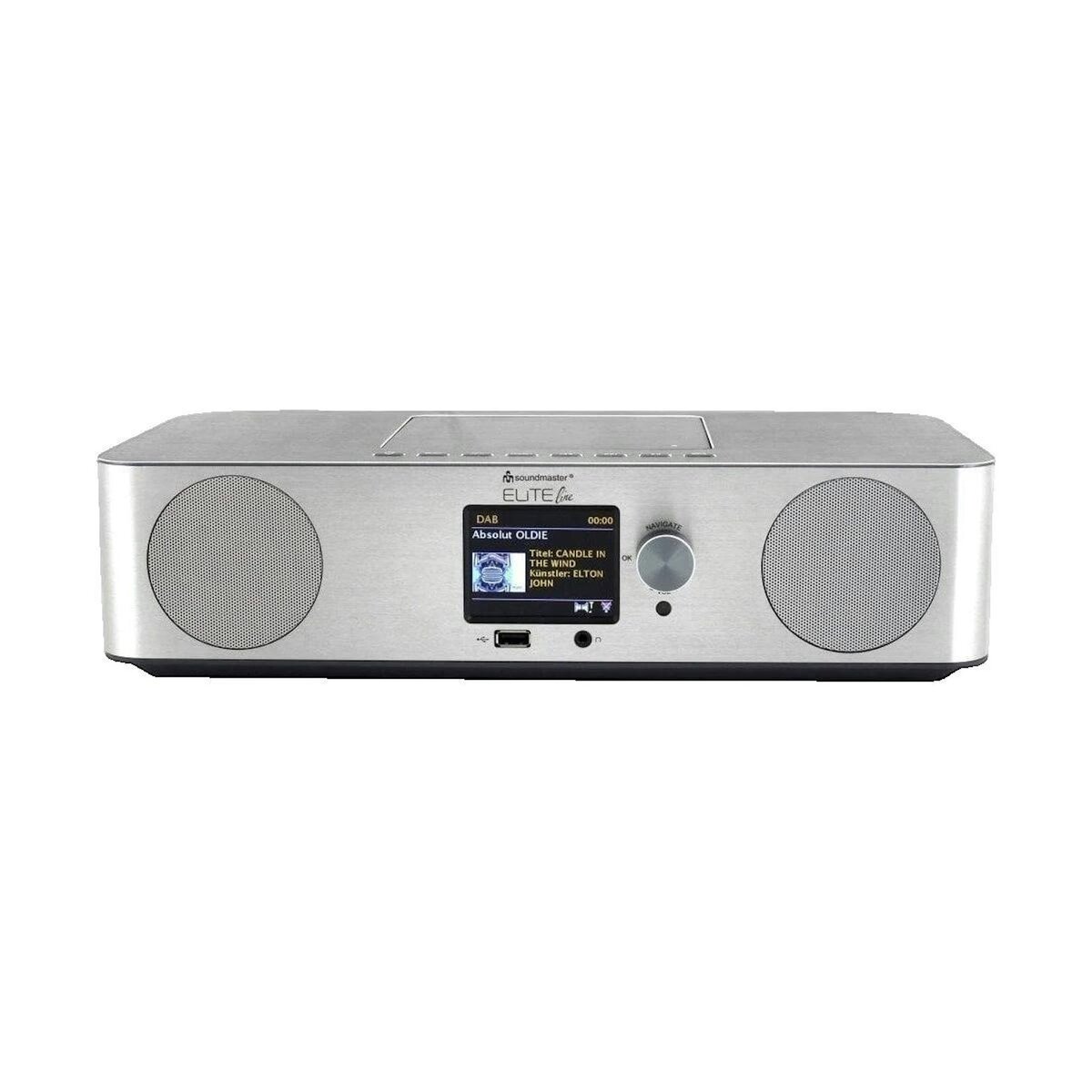 IBIZA SOUND Système audio Aster Soundmaster ICD2060SI Argent avec radio DAB+ et Bluetooth