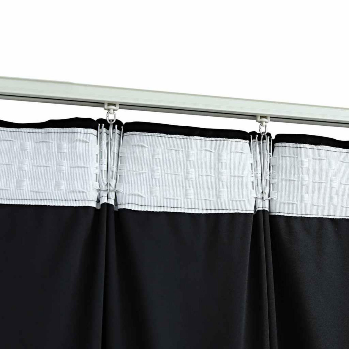 VIDAXL Rideaux occultants avec crochets 2 pcs Velours Noir 140x225 cm