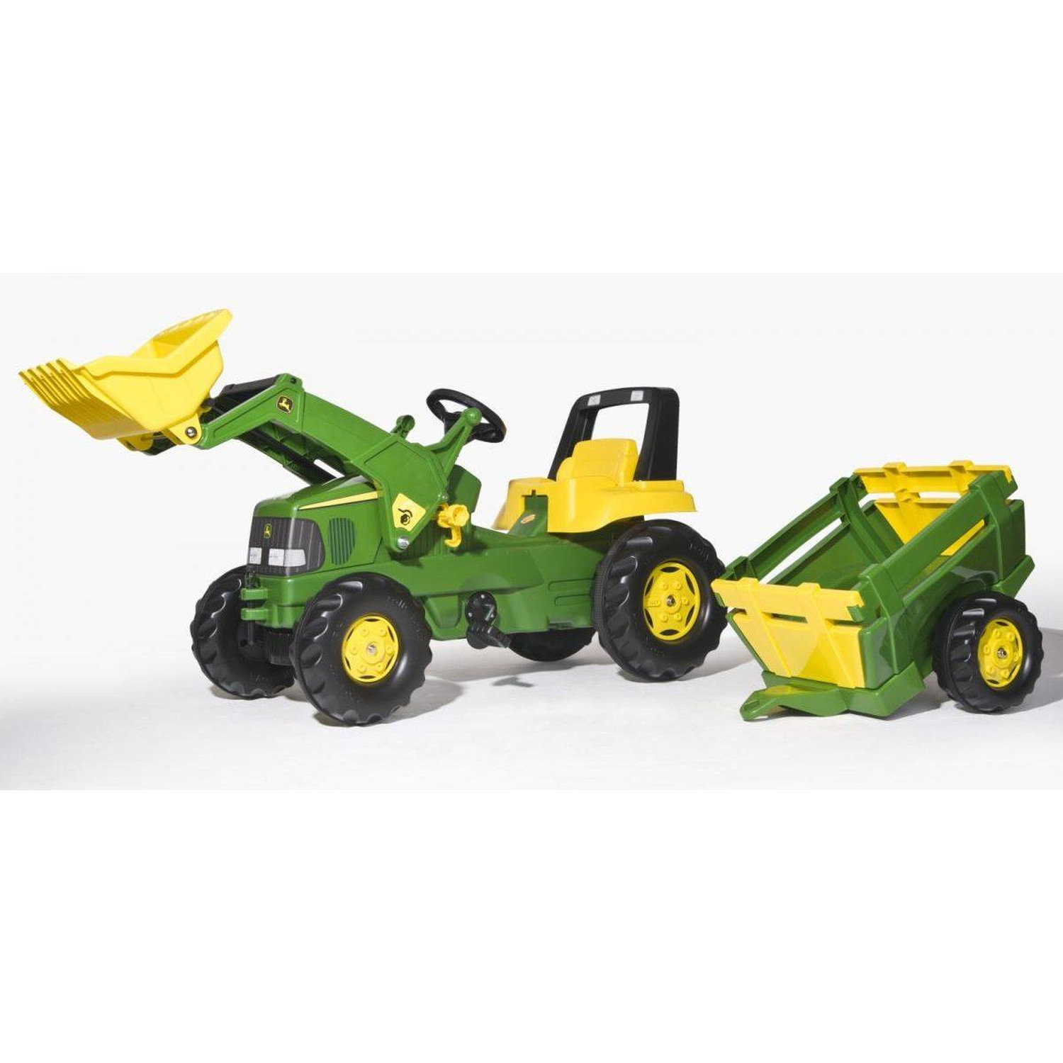 Tracteur à Pédale Rolly Toys RollyJunior John Deere avec Remorque pour Enfants Neuf - vue 4