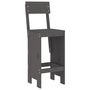Voir la diapositive 4 : VIDAXL Ensemble de bar de jardin 5 pcs gris bois de pin massif