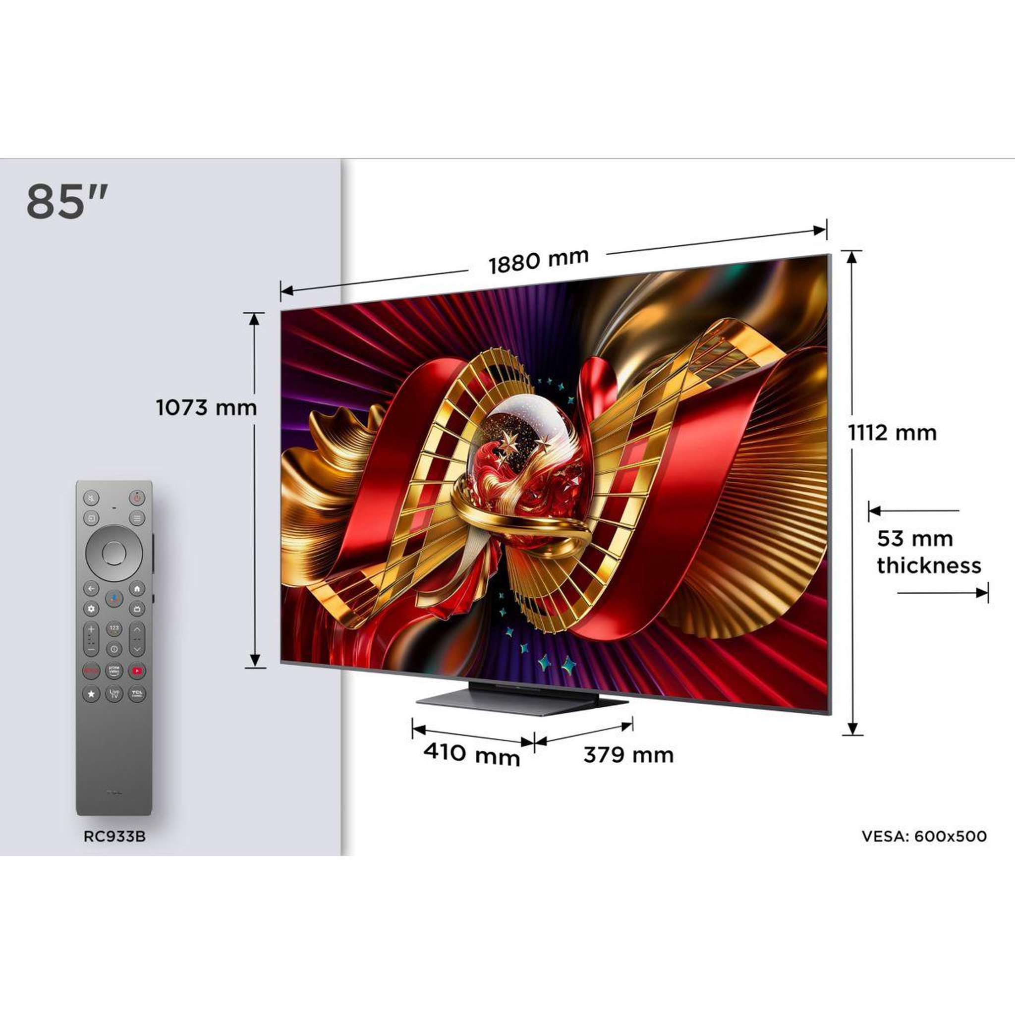 Voir la diapositive 4 : TCL Tv mini led 85c89l (2026) 85  (215 cm)