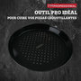 Voir la diapositive 4 : FM PROFESSIONAL Plaque à pizza perforée ronde four et barbecue 32 cm FM Professional Barbecue