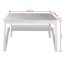 Voir la diapositive 5 : VIDAXL Ensemble de salle a manger 5 pcs Blanc