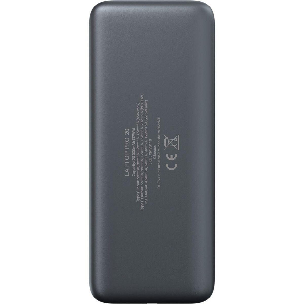 X-moove Batterie externe 20 000 mAh 100W PowerDelivery