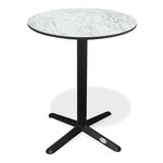 Paris Prix Table de Jardin Ronde  Bistro  60cm Blanc