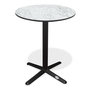 Voir la diapositive 1 : Paris Prix Table de Jardin Ronde  Bistro  60cm Blanc
