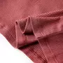 VIDAXL T-shirt enfants manches longues faux col roule rouge brule 128
