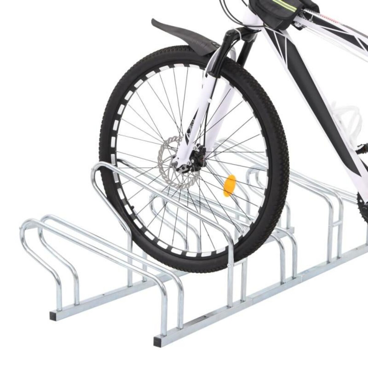 VIDAXL Support de vélo au sol autoportant pour 5 vélos acier galvanisé