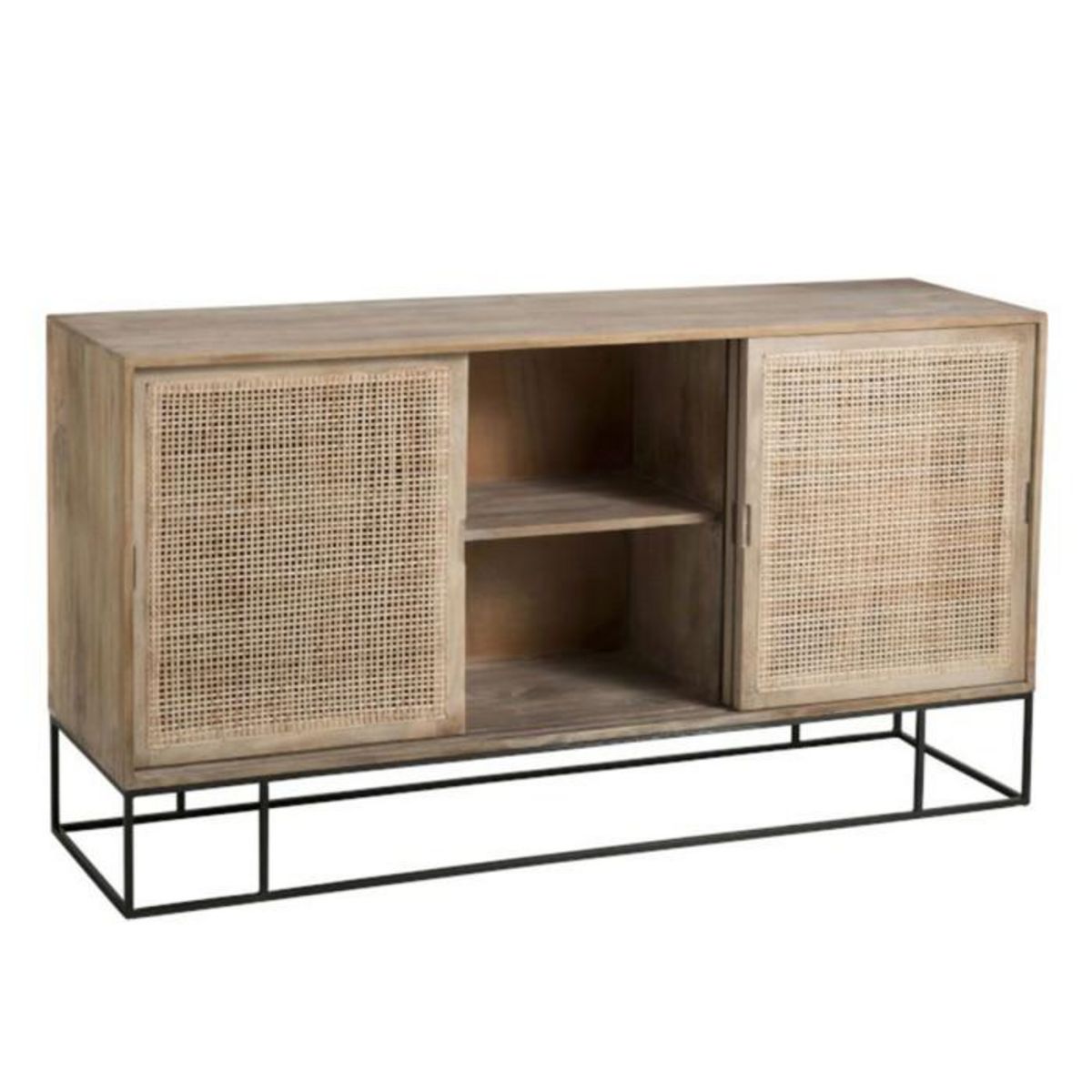 Paris Prix Buffet 3 Portes en Bois  Bombay  160cm Naturel