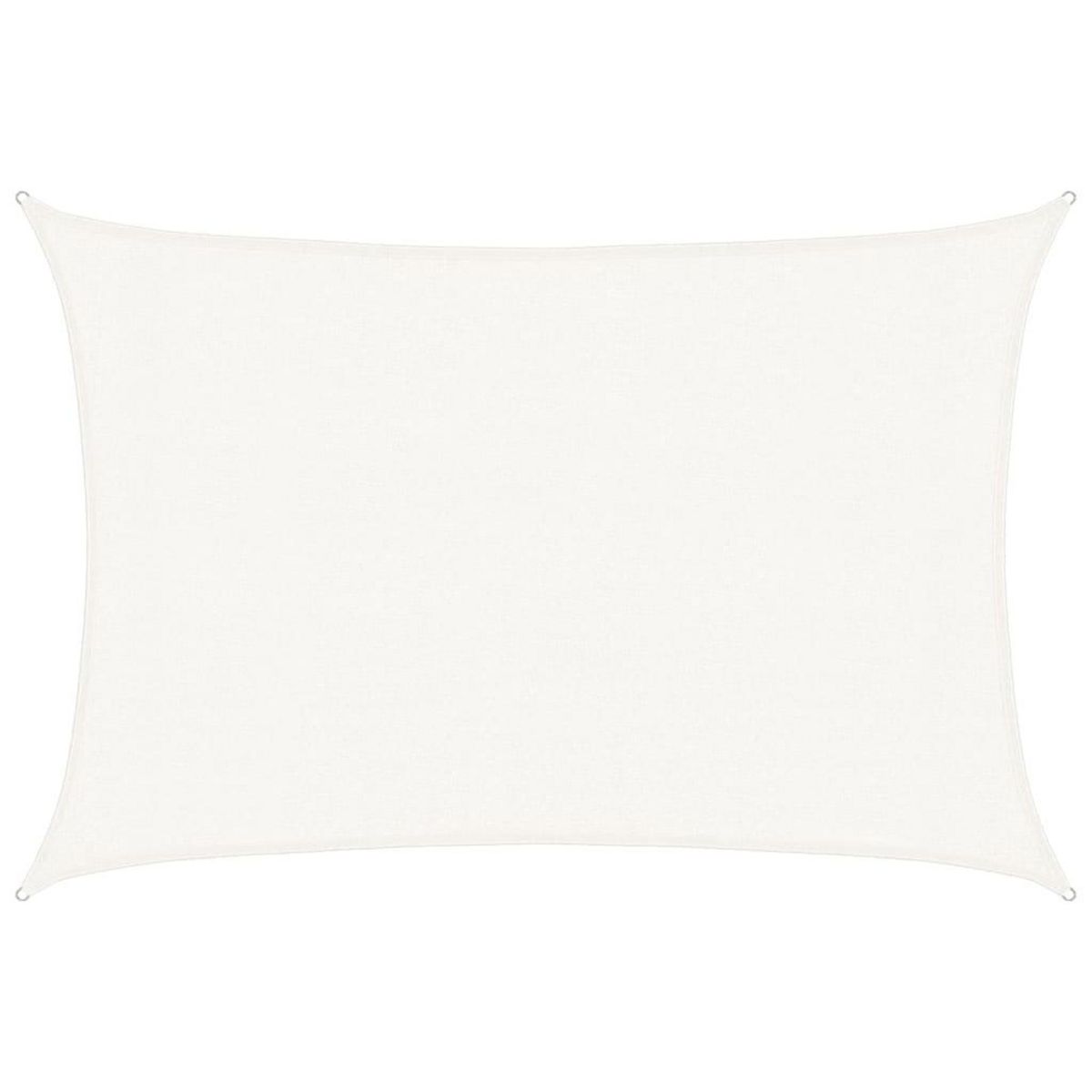 VIDAXL Voile d'ombrage 160 g/m^2 Blanc 3x5 m PEHD