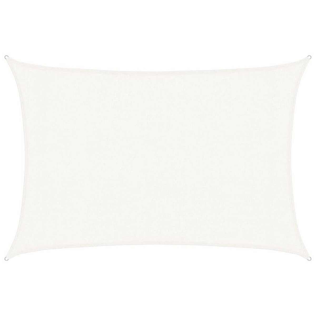 VIDAXL Voile d'ombrage 160 g/m^2 Blanc 3x5 m PEHD