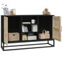Voir la diapositive 4 : VIDAXL Buffet noir 105x30x65 cm bois d'ingenierie