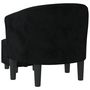 Voir la diapositive 5 : VIDAXL Fauteuil avec repose-pied noir velours