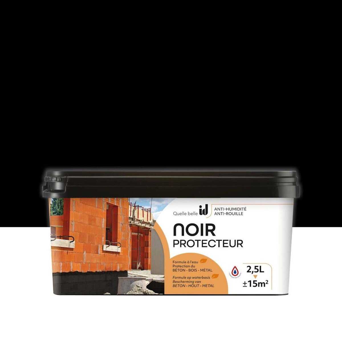 CENTRALE BRICO Revêtement d'étanchéité Noir Protecteur, LAKEONE, noir 2.5 litres