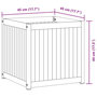 Voir la diapositive 6 : VIDAXL Jardiniere 45x45x44 cm bois massif d'acacia et acier