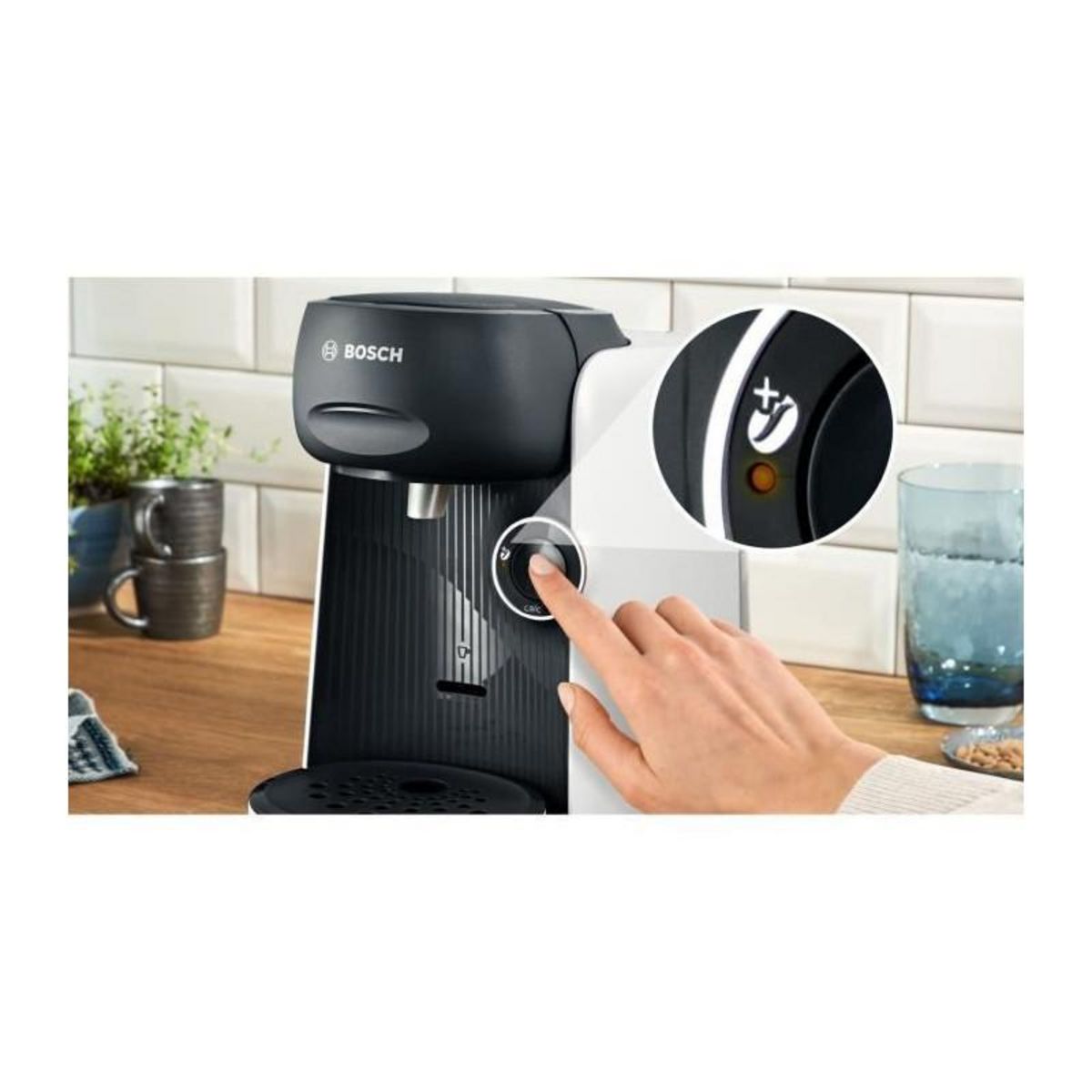 BOSCH Machine a café multi-boissons - BOSCH - TASSIMO - T16 Finesse blanc - 1400 W