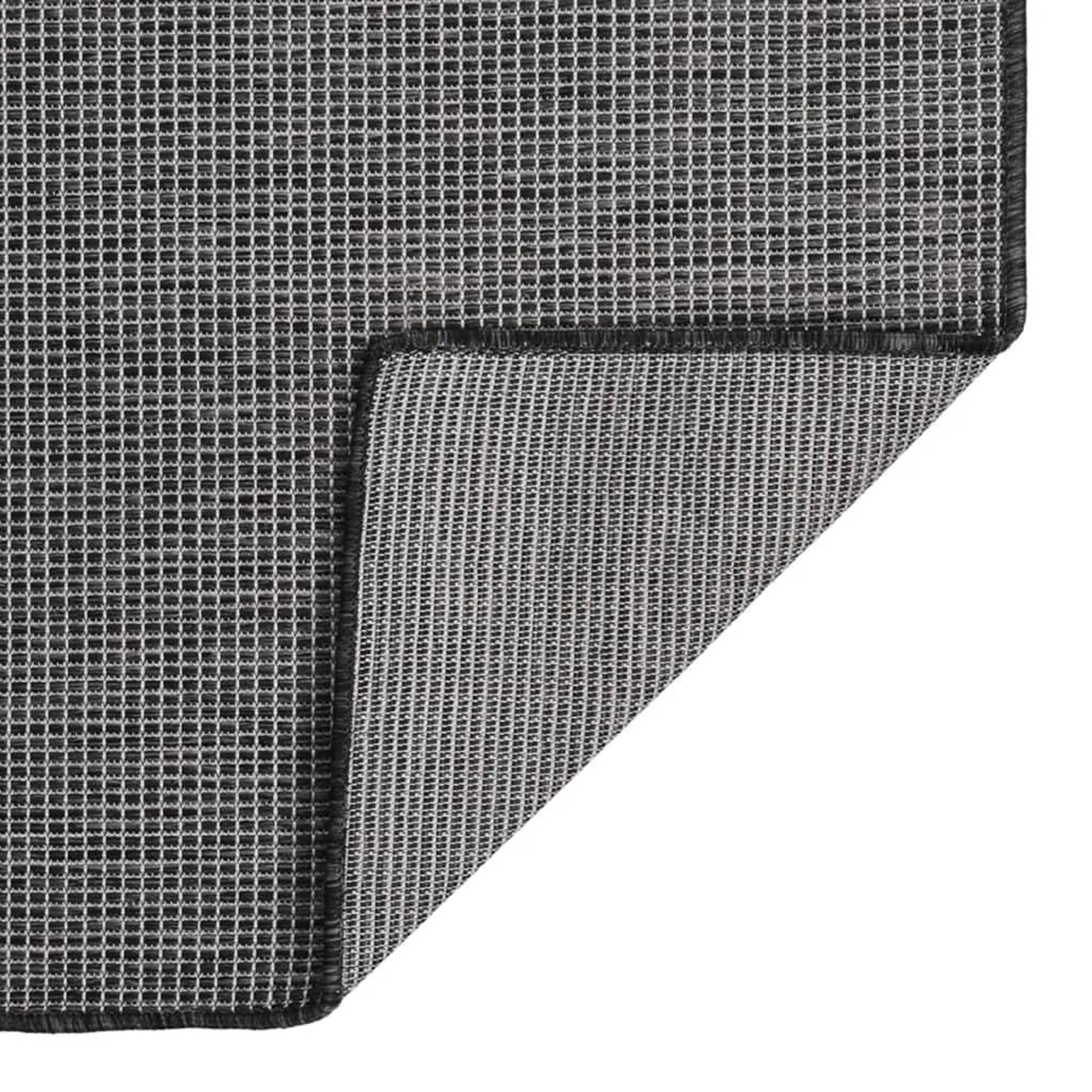 Voir la diapositive 2 : VIDAXL Tapis a tissage plat d'exterieur 120x170 cm Gris