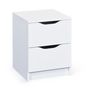 Voir la diapositive 1 : Commode meuble de rangement 2 tiroirs FALONE
