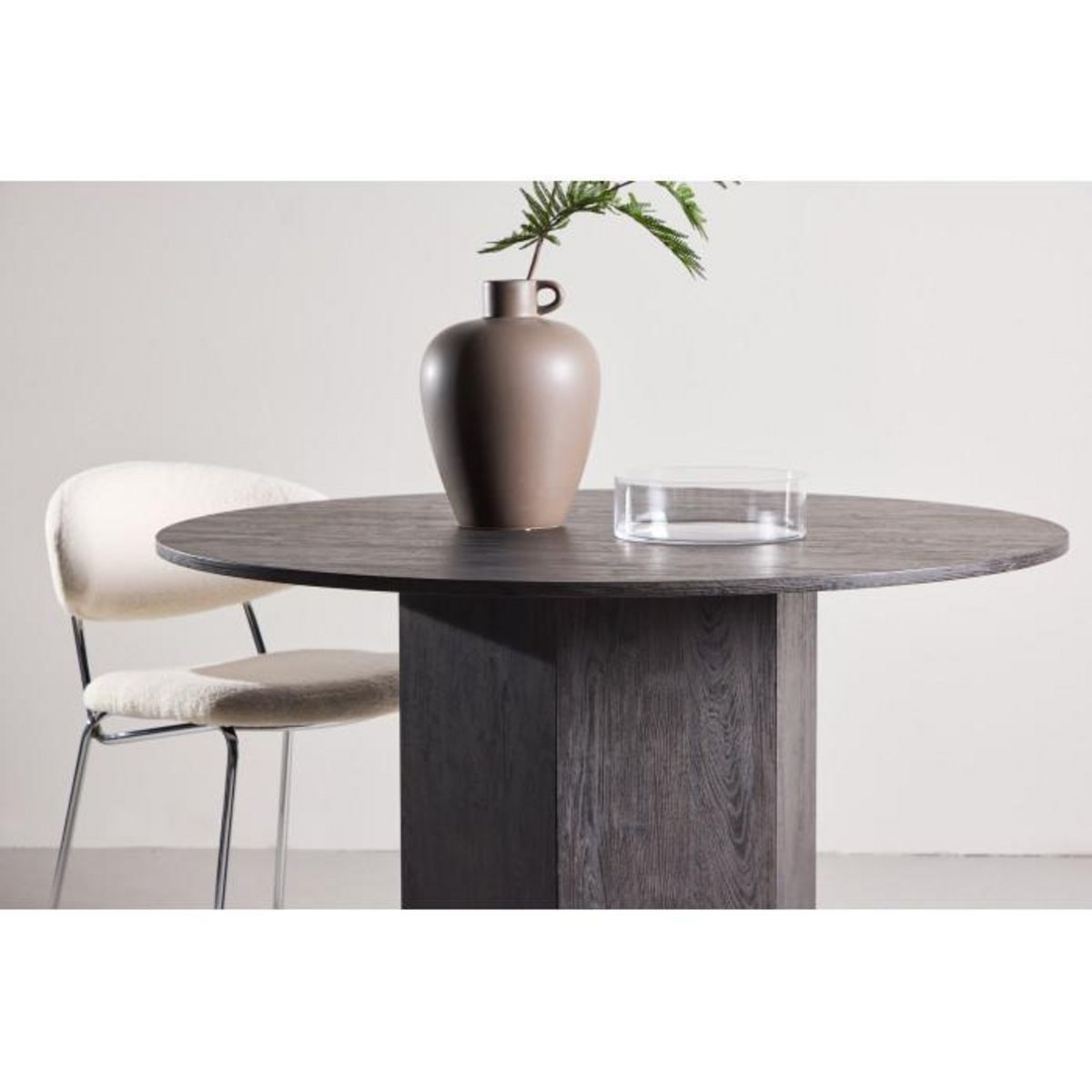 Paris Prix Table à Manger Ronde  Tekla  120cm Noir