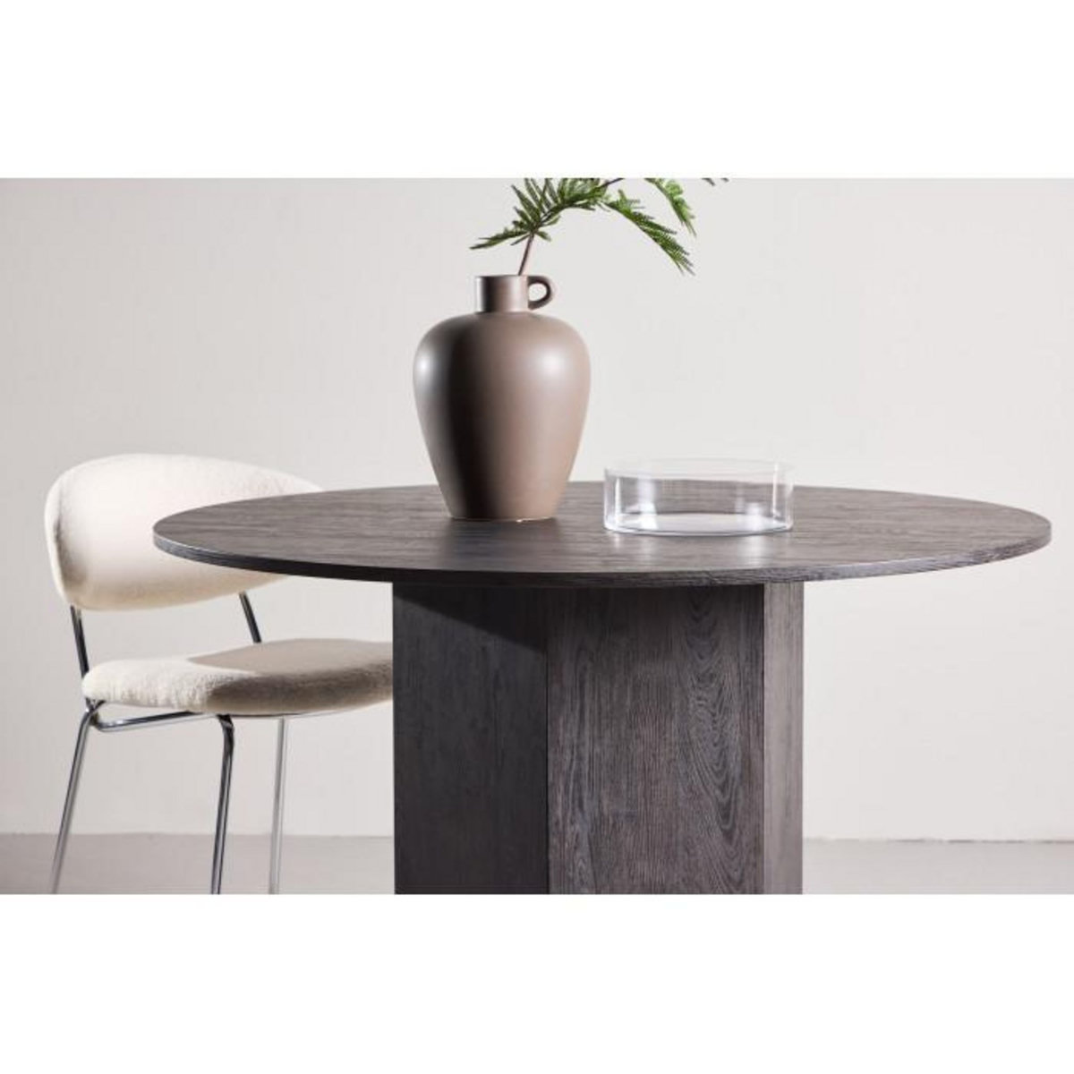 Paris Prix Table à Manger Ronde  Tekla  120cm Noir