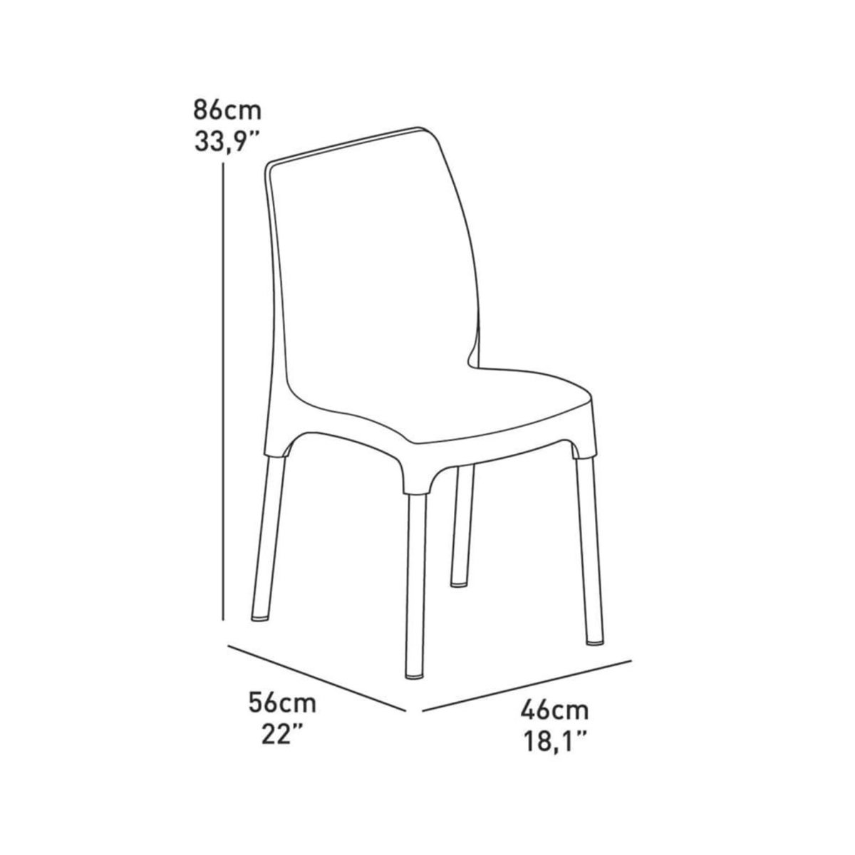 Keter Keter Jeu de bistro Chelsea Graphite 223562