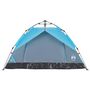 Voir la diapositive 5 : VIDAXL Tente de camping a dome 3 personnes bleu liberation rapide