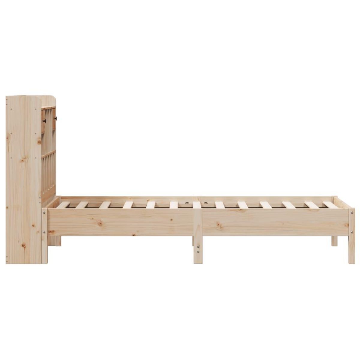 VIDAXL Lit bibliotheque sans matelas 75x190 cm bois de pin massif