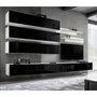 Voir la diapositive 1 : Paris Prix Ensemble Meuble TV Mural  Fly J1  320cm Noir & Blanc