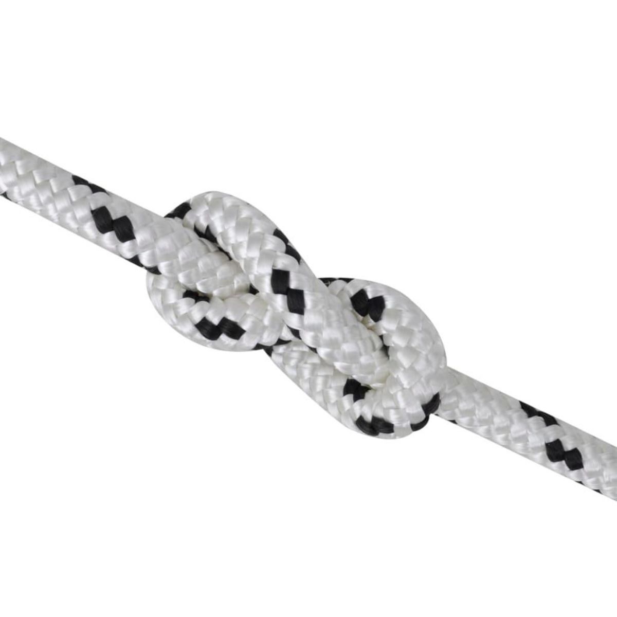 VIDAXL Corde de bateau tressee en bobine Polyester 12 mm x 50 m