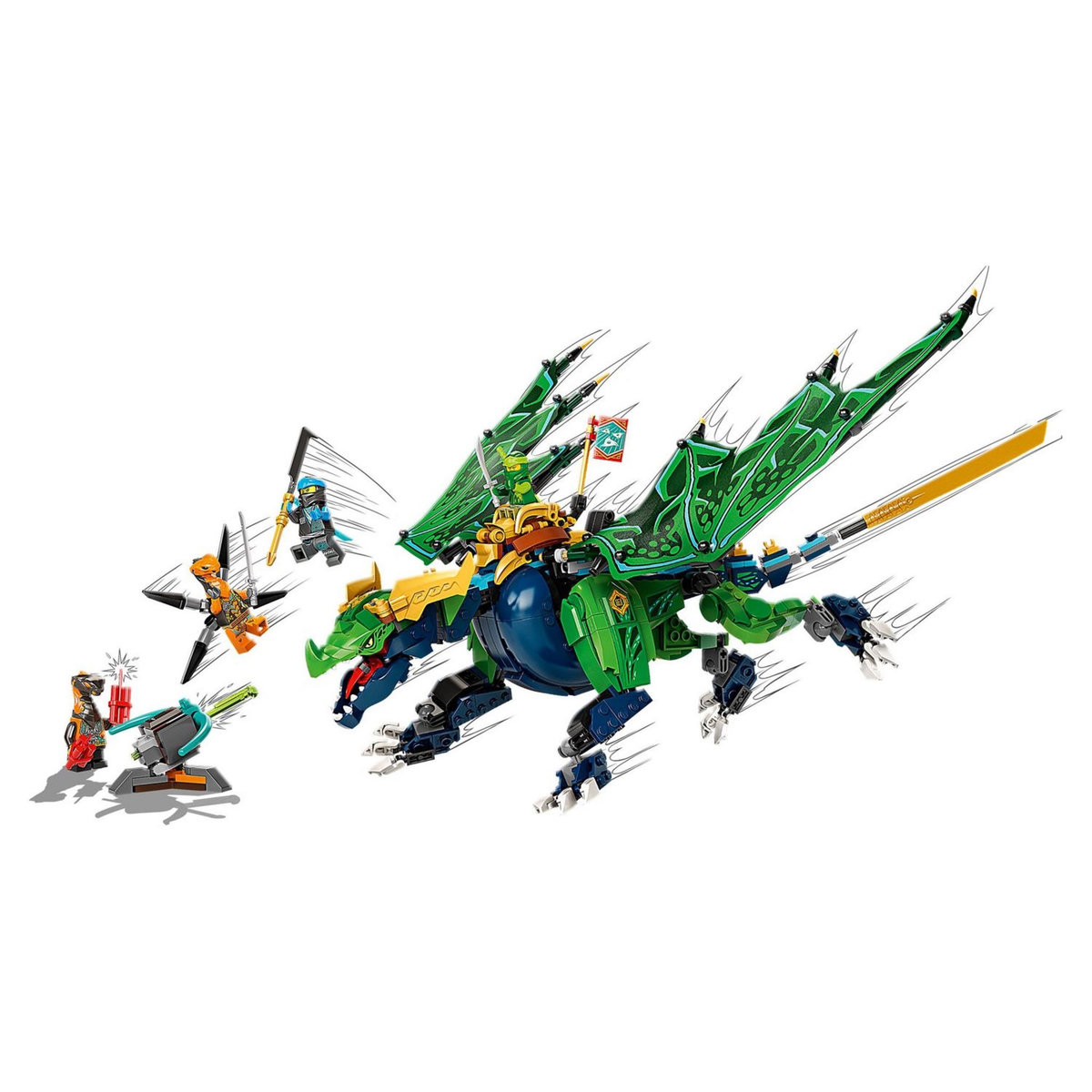 LEGO Ninjago 71766 - Le dragon légendaire de Lloyd, Jouet pour Filles et Garçons +8 Ans avec Figurines Serpent Vipère et Python avec bannière de mission à collectionner