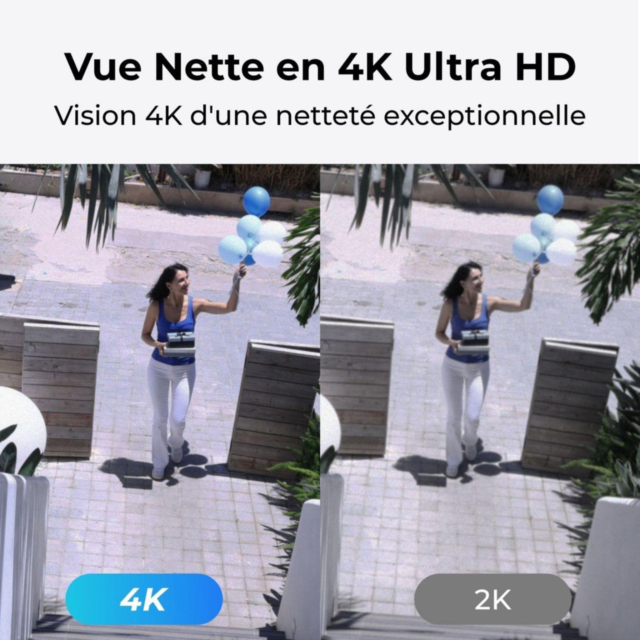 Voir la diapositive 2 : REOLINK Caméra de surveillance w330 blanche
