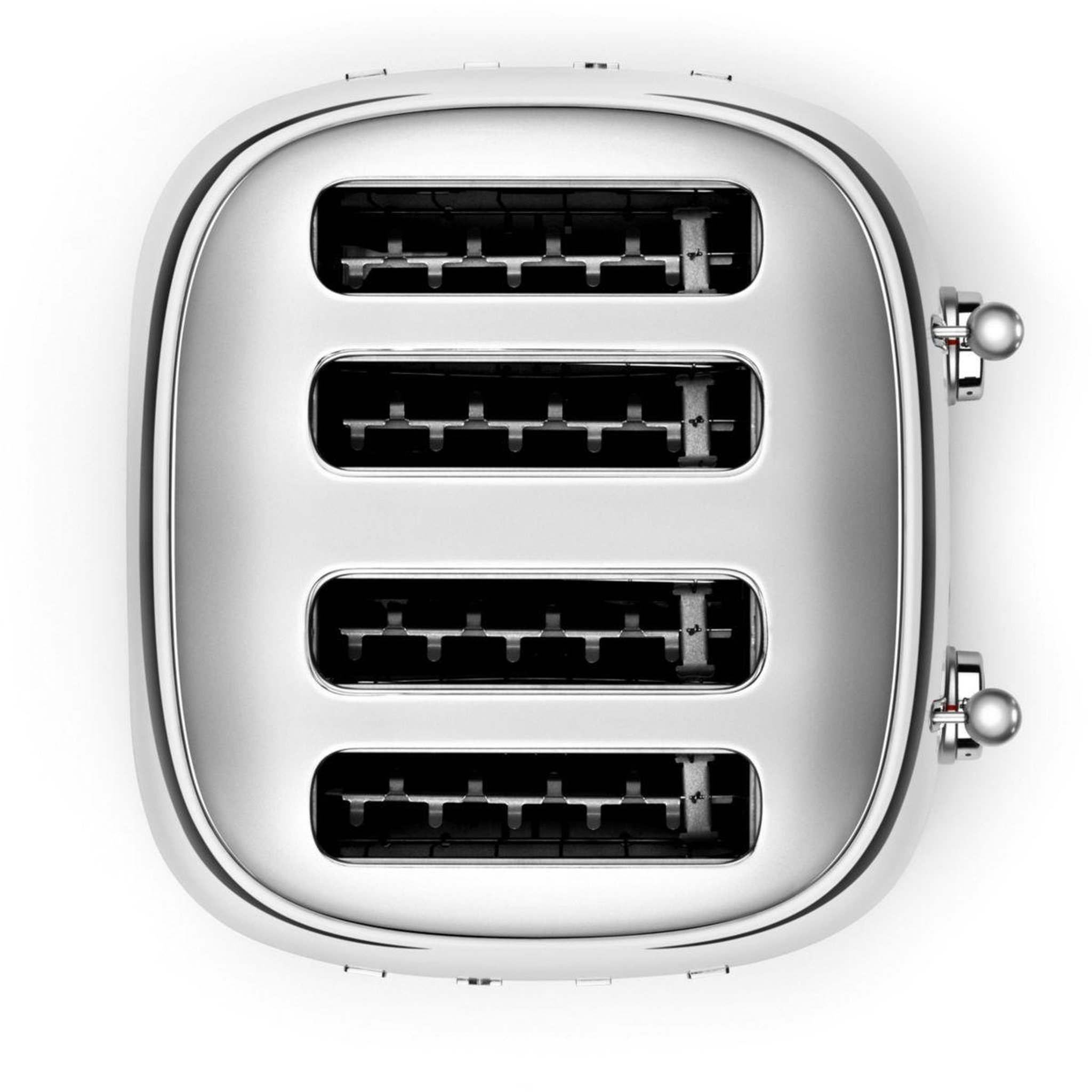 Voir la diapositive 3 : SMEG Grille-pain tsf03sseu toaster 4 tranches chrome