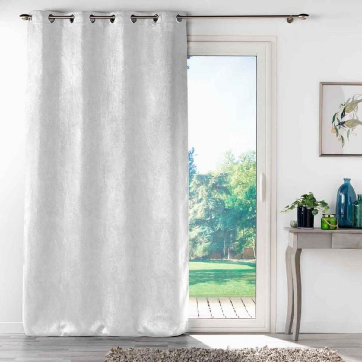 Paris Prix Rideau Occultant  Mélodie  135x280cm Blanc