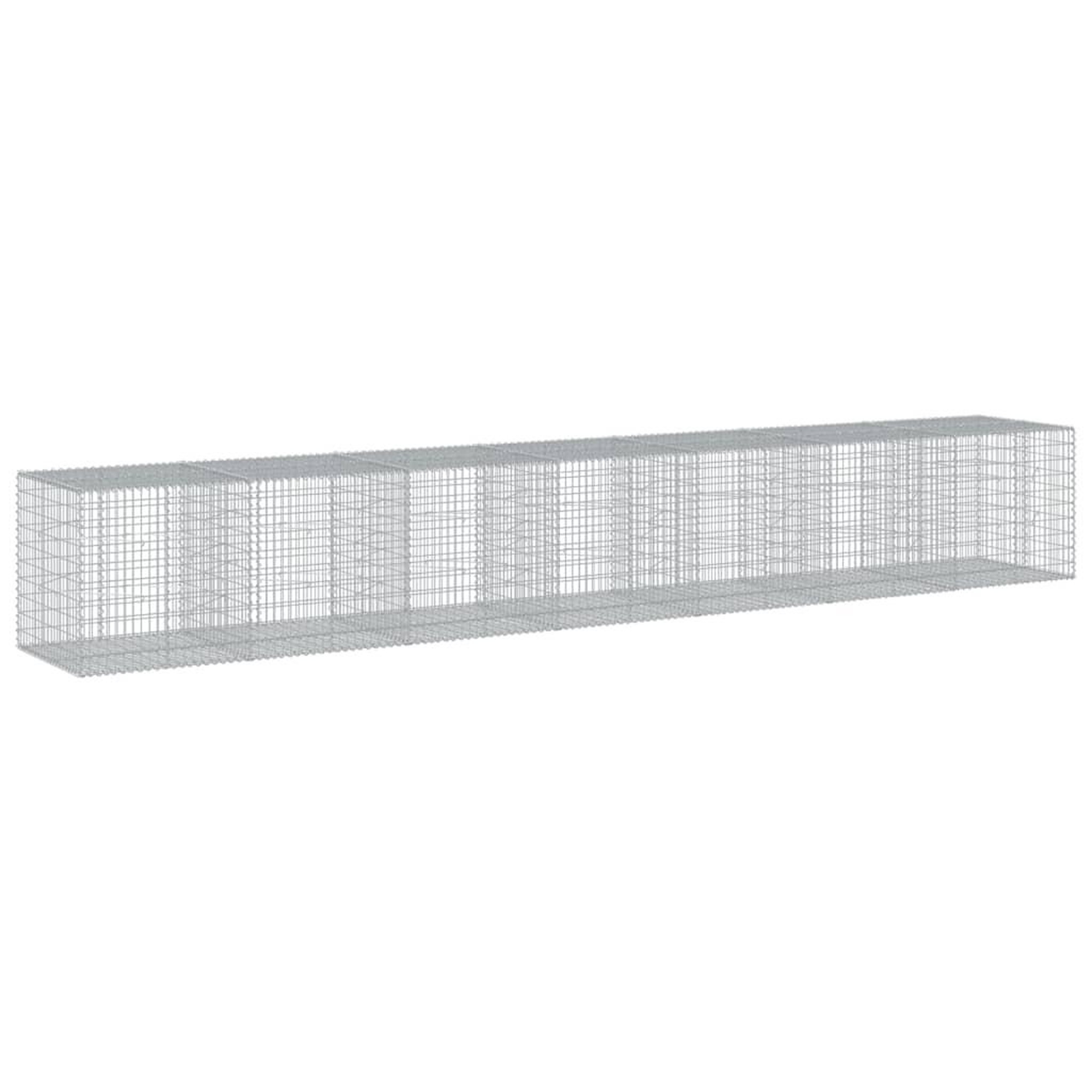 Voir la diapositive 5 : VIDAXL Panier gabion avec couvercle 700x100x100 cm fer galvanise