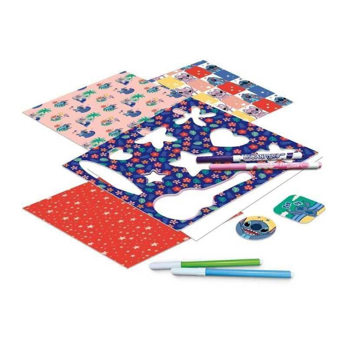 LISCIANI GIOCHI Kit de dessin - LISCIANIGIOCHI - STITCH - Table lumineuse - Modeles, Feutres