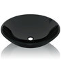 Voir la diapositive 3 : VIDAXL Lavabo Verre trempe 42 cm Noir