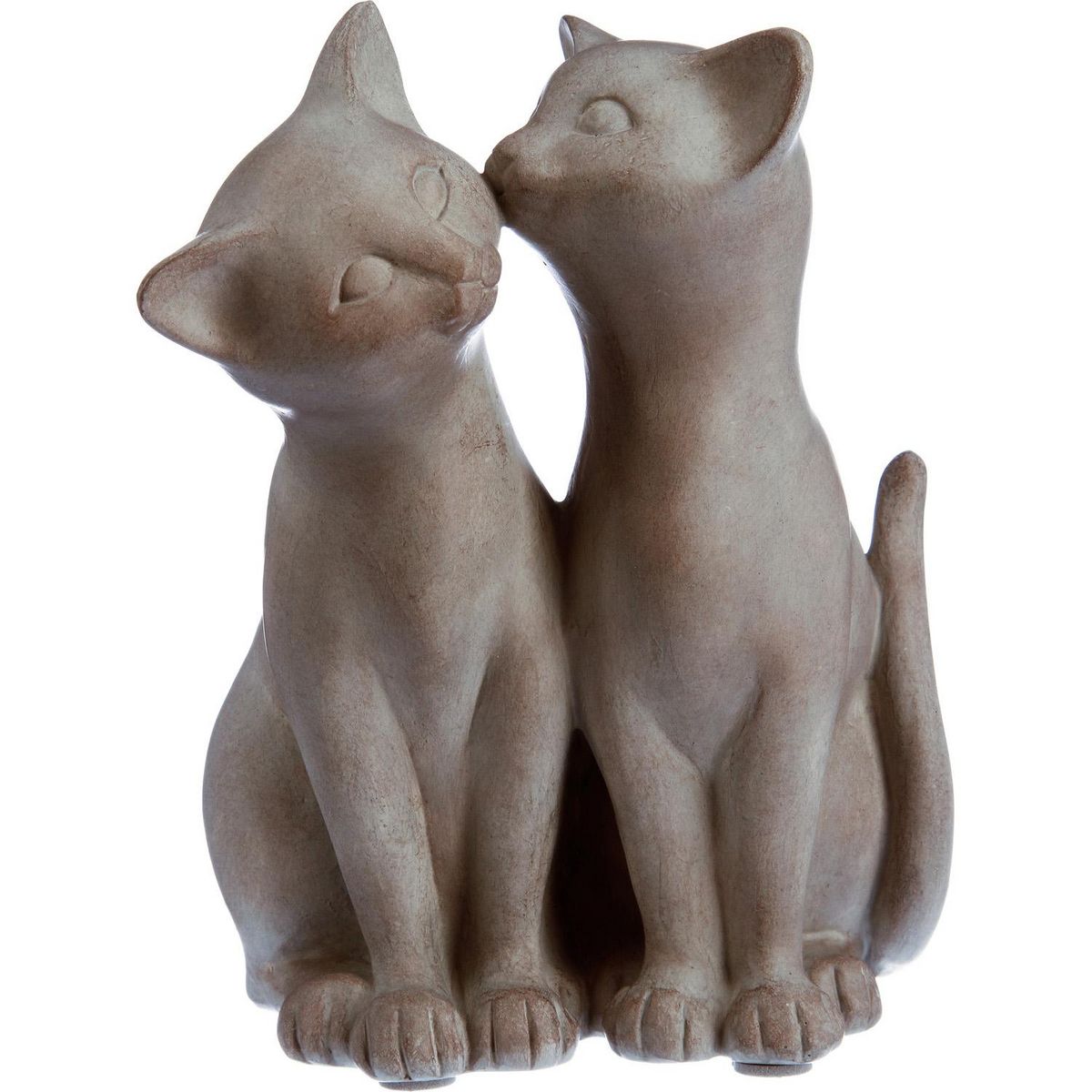 ATMOSPHERA Statuette Chat - Résine - Bisou