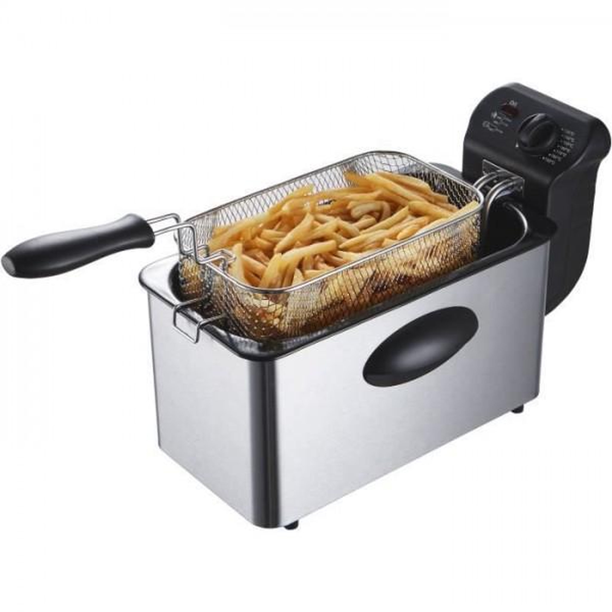 Voir la diapositive 2 : CONTINENTAL EDISON Friteuse Electrique  3 L CONTINENTAL EDISON CERFR3IN2 - 2000W - Inox
