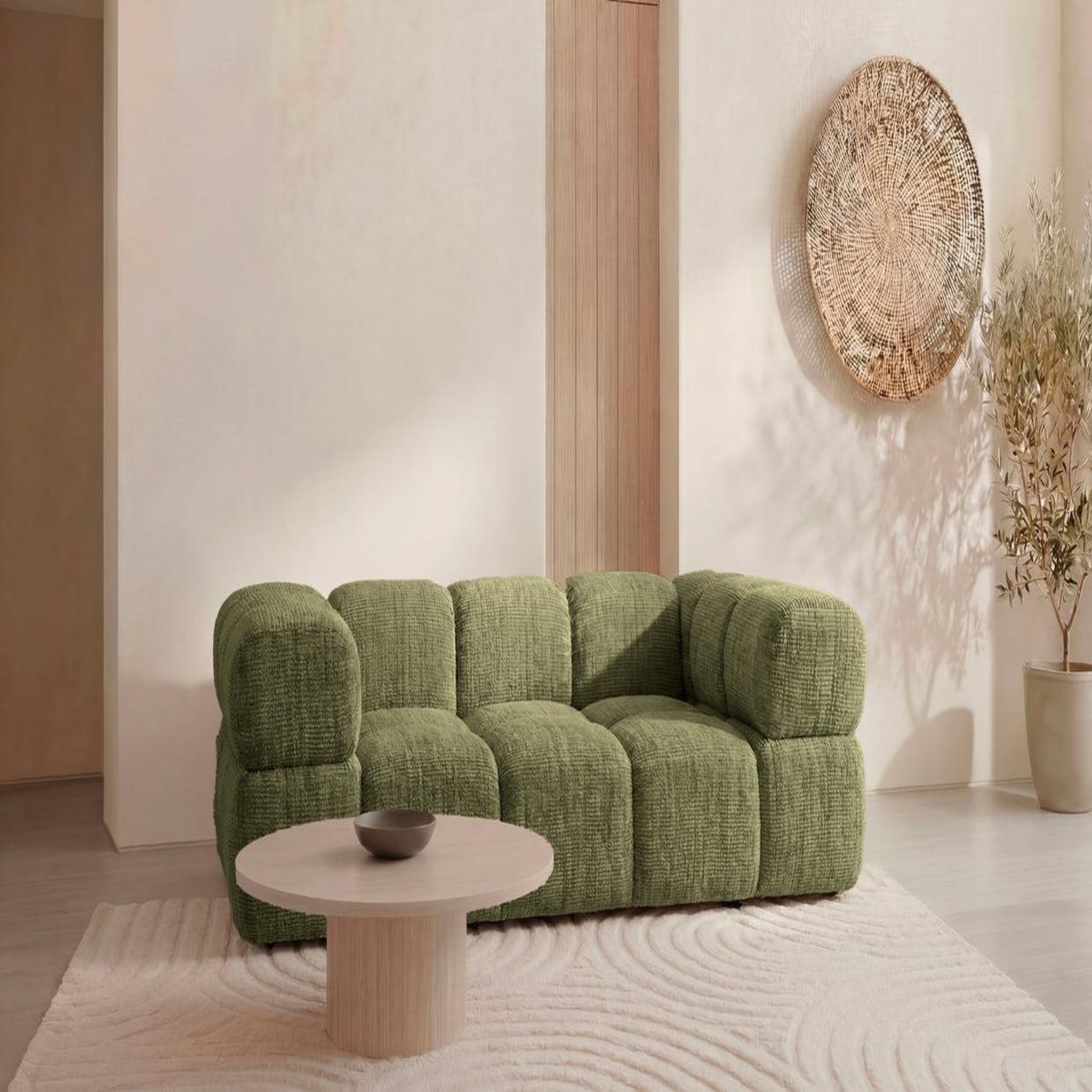 Voir la diapositive 2 : CASANOVA PARIS Gustave - canapé droit tissu chenille 2 places