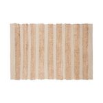 ATMOSPHERA Tapis en jute naturel rayures Box. Coloris disponibles : Blanc, Noir