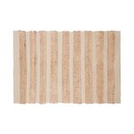 ATMOSPHERA Tapis en jute naturel rayures Box. Coloris disponibles : Noir, Blanc