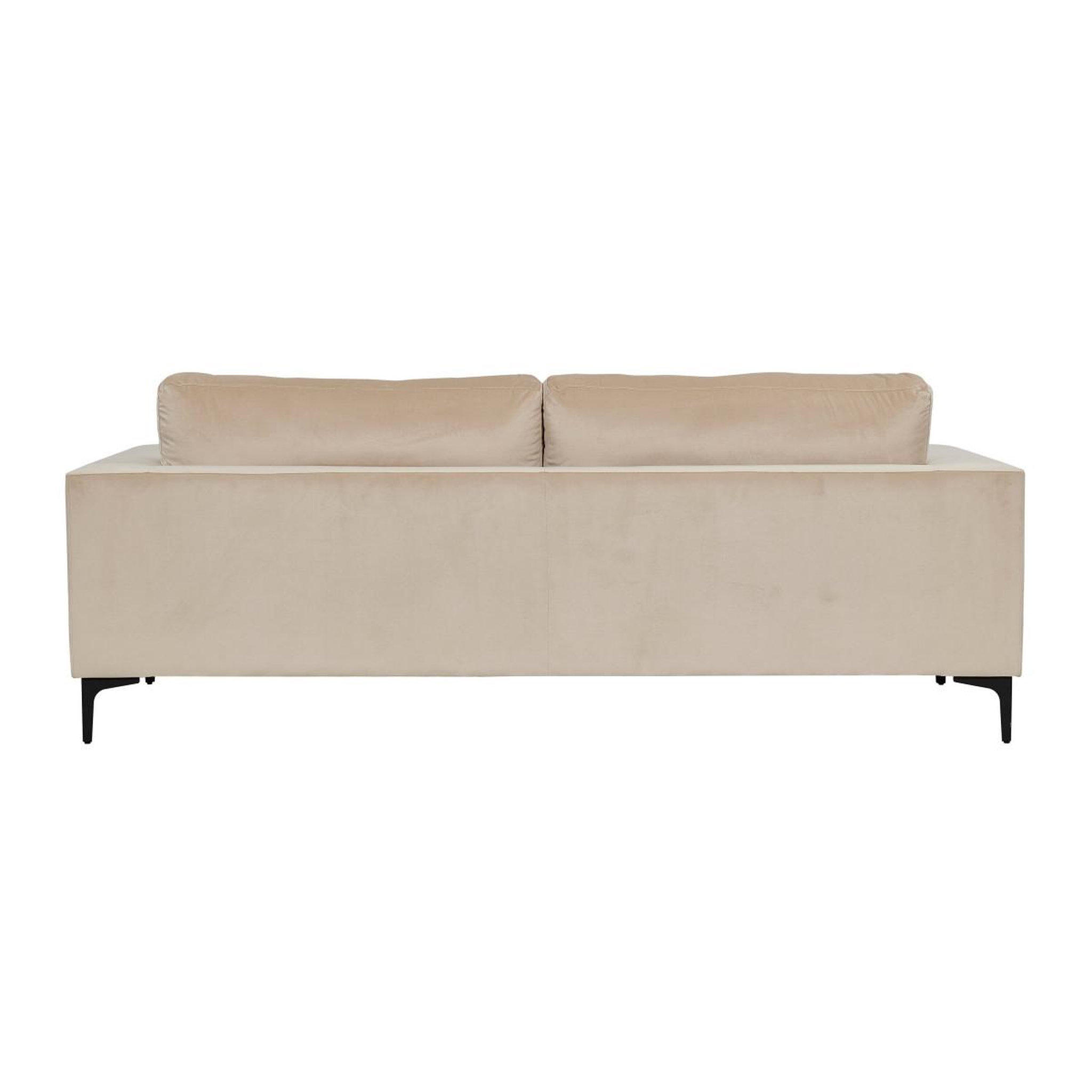 Voir la diapositive 3 : Paris Prix Canapé 3 places en velours  bolero  215cm beige