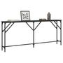 Voir la diapositive 3 : VIDAXL Table console noir 180x23x75 cm bois d'ingenierie