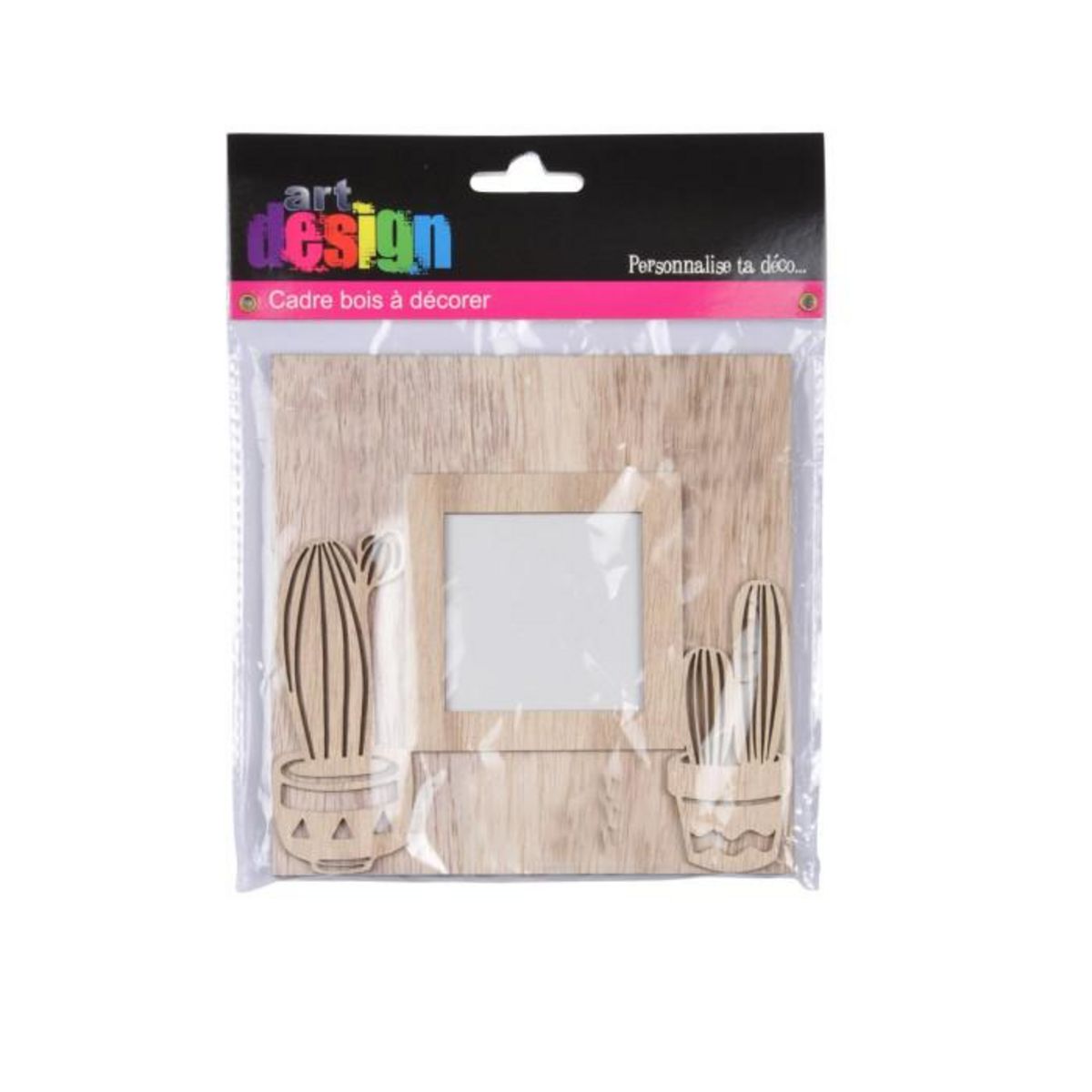 Paris Prix Cadre en Bois  Cactus  14x14cm Naturel