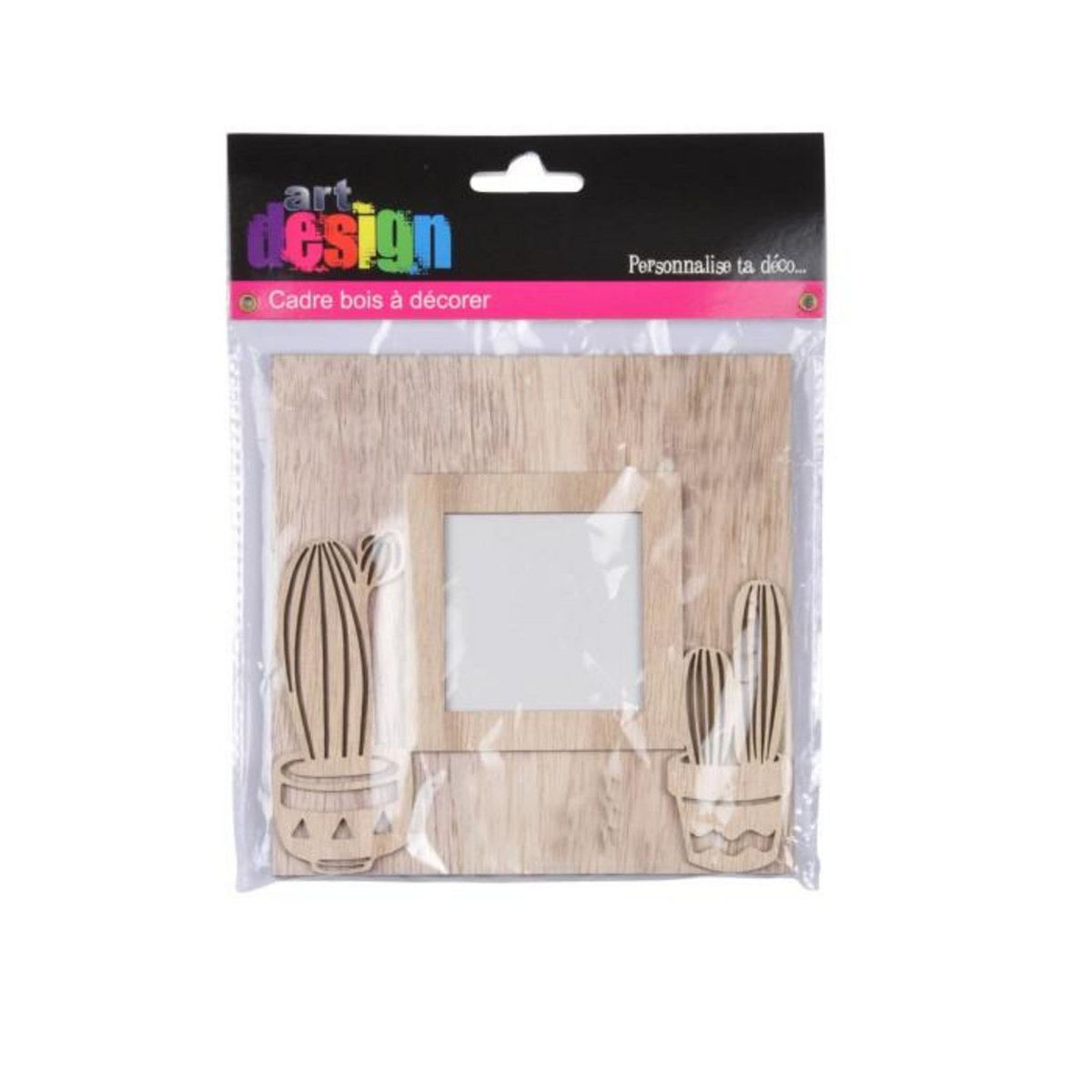 Paris Prix Cadre en Bois  Cactus  14x14cm Naturel