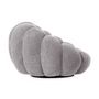 Voir la diapositive 4 : Paris Prix Fauteuil Design Coquillage  Bouclette  98cm Gris