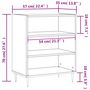 Voir la diapositive 6 : VIDAXL Buffet blanc 57x35x70 cm bois d'ingenierie