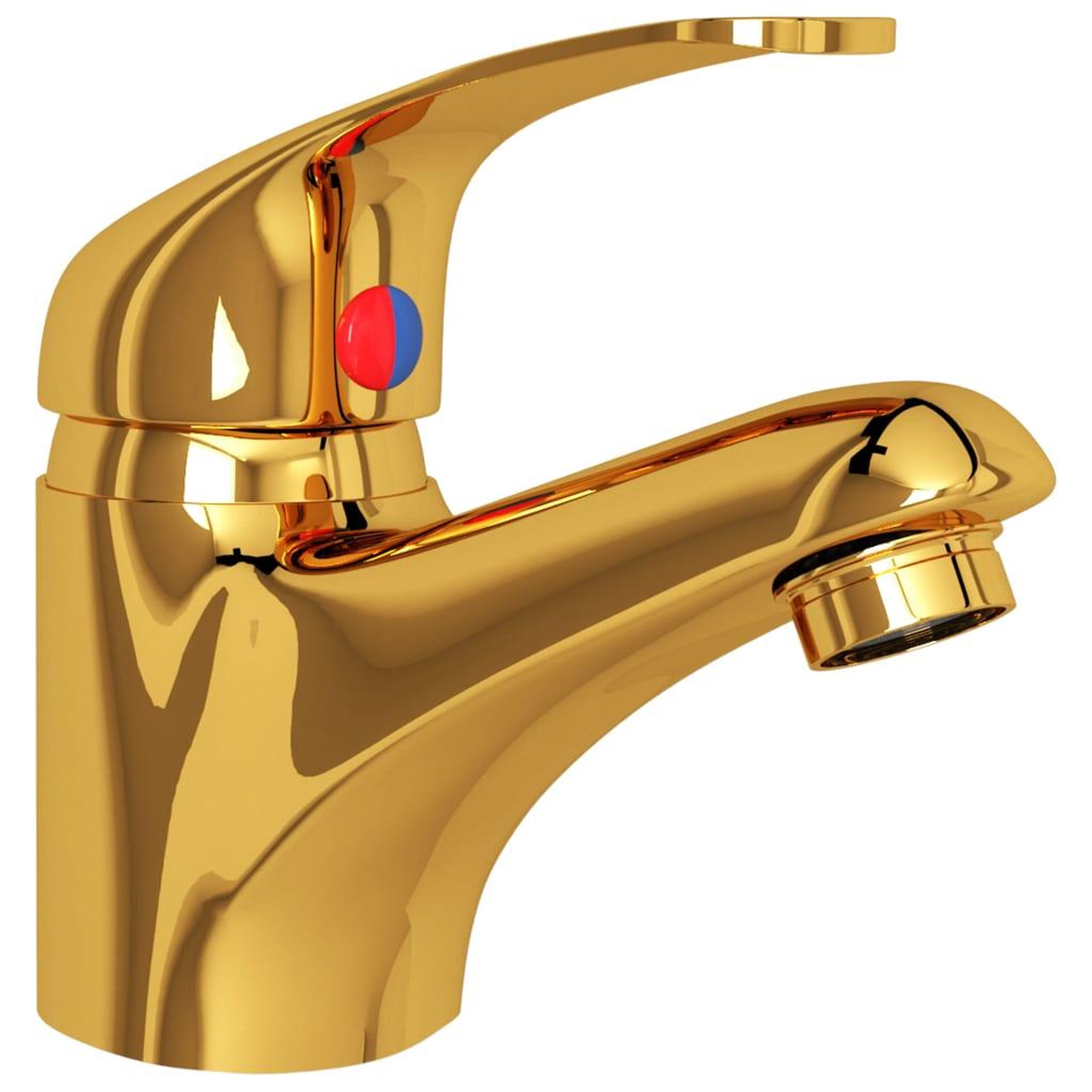 Voir la diapositive 3 : VIDAXL Mitigeur de lavabo dore 13x10 cm